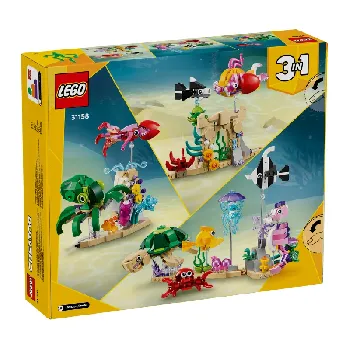 Back of LEGO Sea Animals set box