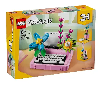 LEGO Typewriter with Flowers set