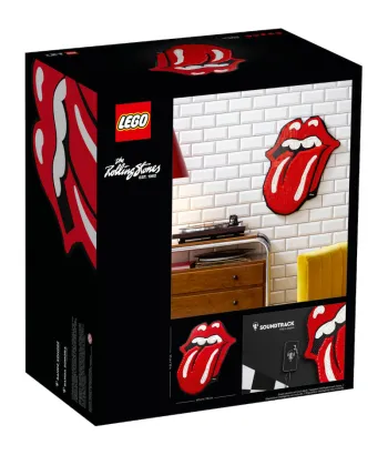 Back of LEGO The Rolling Stones set box