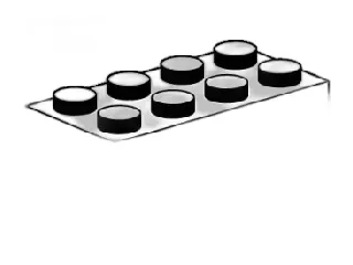 LEGO 2 x 4 White Bricks set