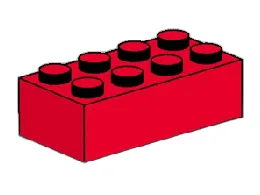 LEGO 2 x 4 Red Bricks set