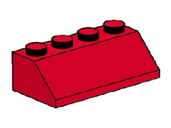 LEGO 2 x 4 Roof Tile Red set