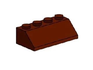 LEGO 2 x 4 Roof Tile Brown set