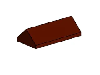 LEGO 2 x 4 Brown Ridge Roof Tiles Steep Sloped set