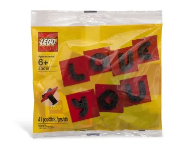 LEGO Valentine Letter Set set