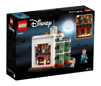 Back of LEGO Mini Disney The Haunted Mansion set box