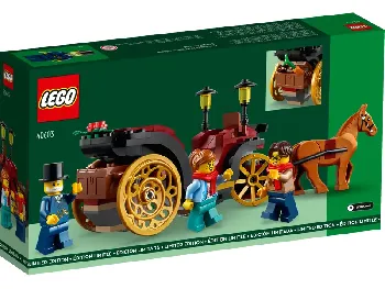 Back of LEGO Wintertime Carriage Ride set box