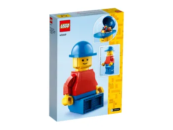 Back of LEGO Up-Scaled LEGO Minifigure set box