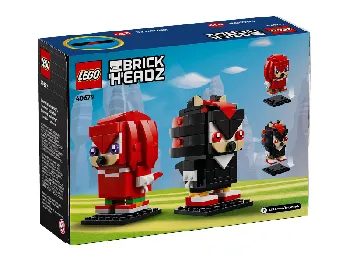 Back of LEGO Knuckles & Shadow set box