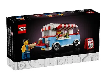 Back of LEGO Retro Food Truck  set box