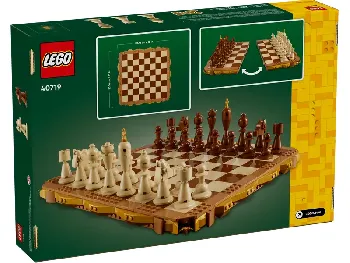 Back of LEGO Traditional Chess Set set box