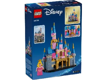 Back of LEGO Mini Disney Sleeping Beauty Castle set box