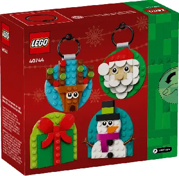 Back of LEGO Christmas Ornament Selection set box