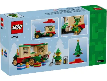 Back of LEGO Santa's Delivery Truck set box