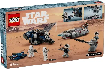 Back of LEGO Imperial Dropship vs. Rebel Scout Speeder set box