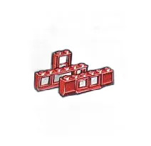 LEGO Windows Parts Pack, Red (The Building Toy) set