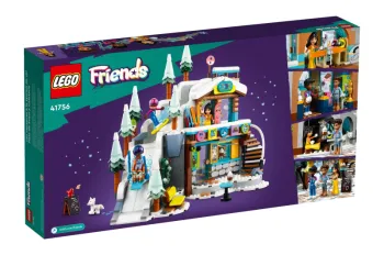 Back of LEGO Holiday Ski Slope and Cafe set box