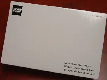 LEGO Passenger Wagon Blue (White Box) set