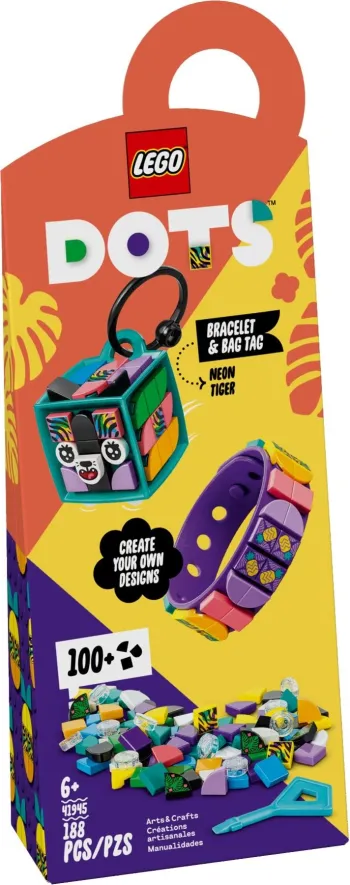 LEGO Neon Tiger Bracelet & Bag Tag set