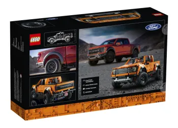 Back of LEGO Ford F-150 Raptor set box