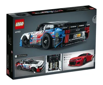 Back of LEGO NASCAR Next Gen Chevrolet Camaro ZL1  set box