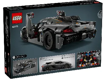 Back of LEGO Koenigsegg Jesko Absolut Grey Hypercar set box