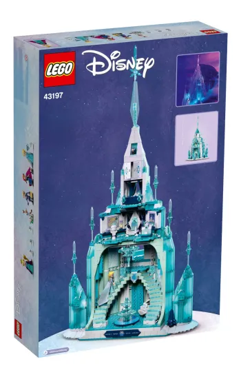 Back of LEGO The Ice Castle set box