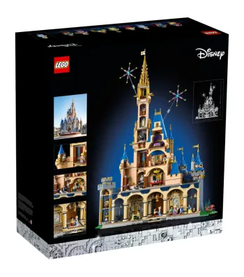 Back of LEGO Disney Castle set box