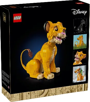 Back of LEGO Young Simba the Lion King set box