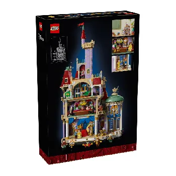 Back of LEGO Beauty and the Beast Castle set box