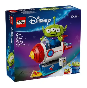 LEGO Alien with Pizza Planet Rocket Ride set 43307-1 box