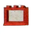 LEGO 1 x 3 x 2 Window, Red or White set