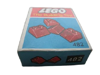 LEGO Slopes and Slopes Double 2 x 2, Red (The Building Toy) set