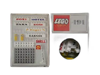 LEGO Shell Station Brick and Sign, 6 Named Beams set
