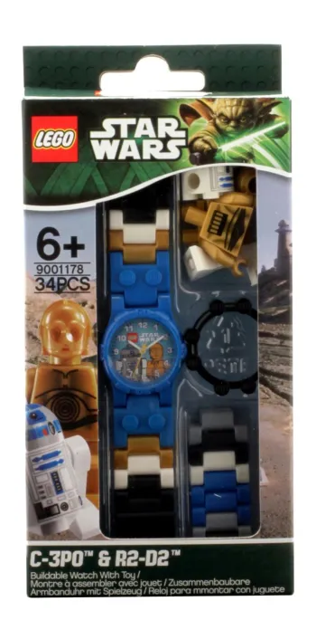 LEGO C-3PO and R2-D2 Buildable Watch with Toy set