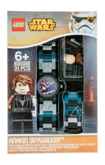 LEGO Anakin Skywalker Buildable Watch with Toy set box