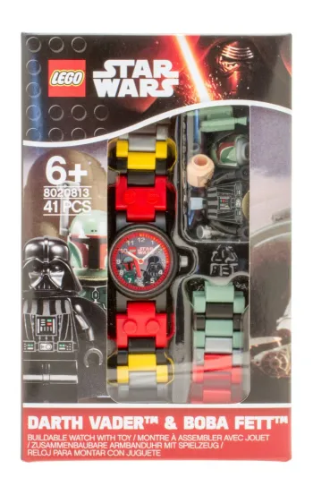 LEGO Darth Vader and Boba Fett Buildable Watch with Toy set