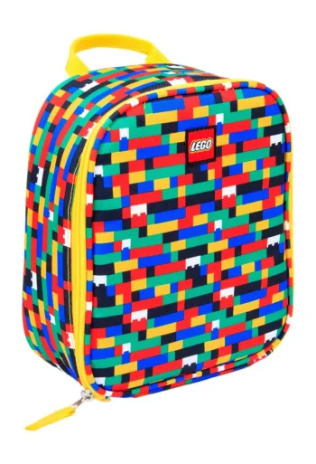 LEGO Brick Print Lunch Bag (Red/Blue) set