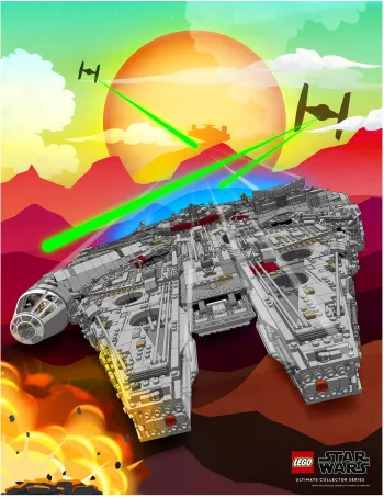 LEGO Millennium Falcon Poster set