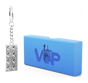 LEGO VIP Metal Key Chain set box