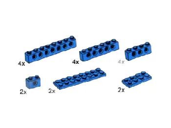 LEGO TECHNIC Beams and Plates [Blue] set