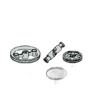 LEGO Universal Joint, Rubber Bands, and Wheels set