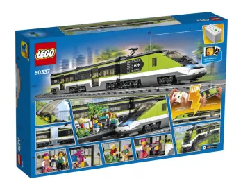 Back of LEGO Passenger Express Train set box