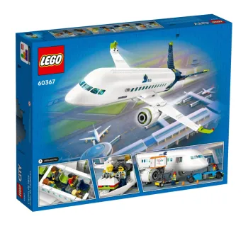 Back of LEGO Passenger Airplane set box