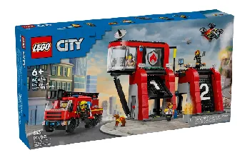 LEGO Fire Station with Fire Truck set