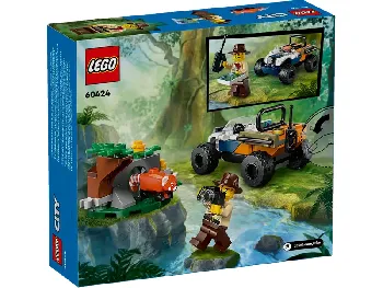 Back of LEGO Jungle Explorer ATV Red Panda Mission set box