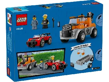 Back of LEGO Tow Truck set box