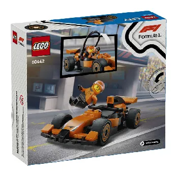 Back of LEGO F1 Driver with McLaren Race Car set box