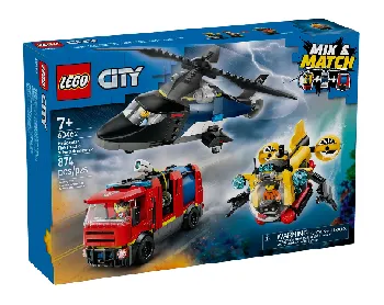 LEGO Helicopter, Fire Engine & Submarine Remix set