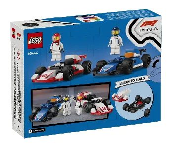 Back of LEGO F1 Williams Racing & Haas F1 Race Cars set box